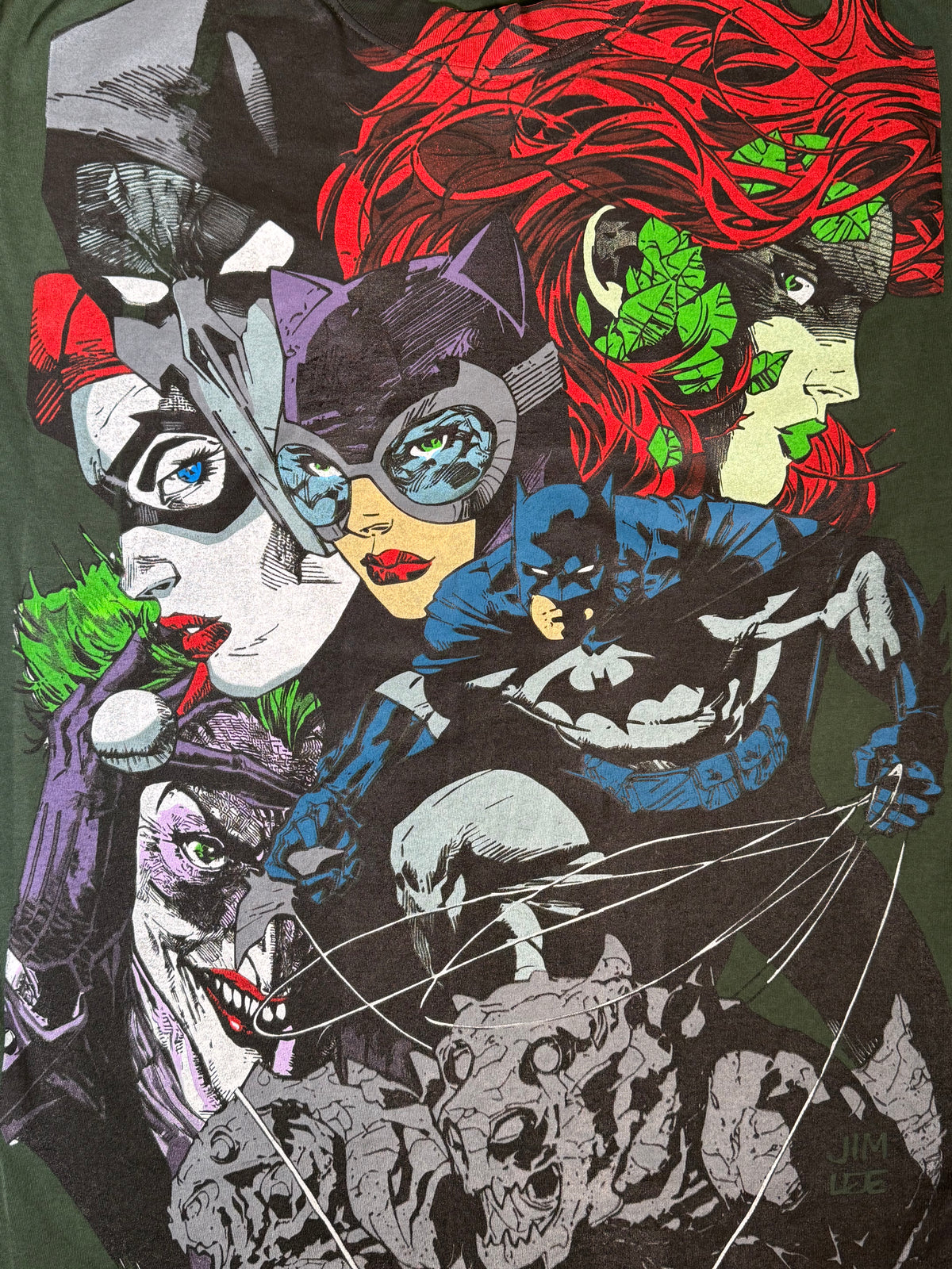 Dark Green - Villains Front - Batman & Catwoman Back