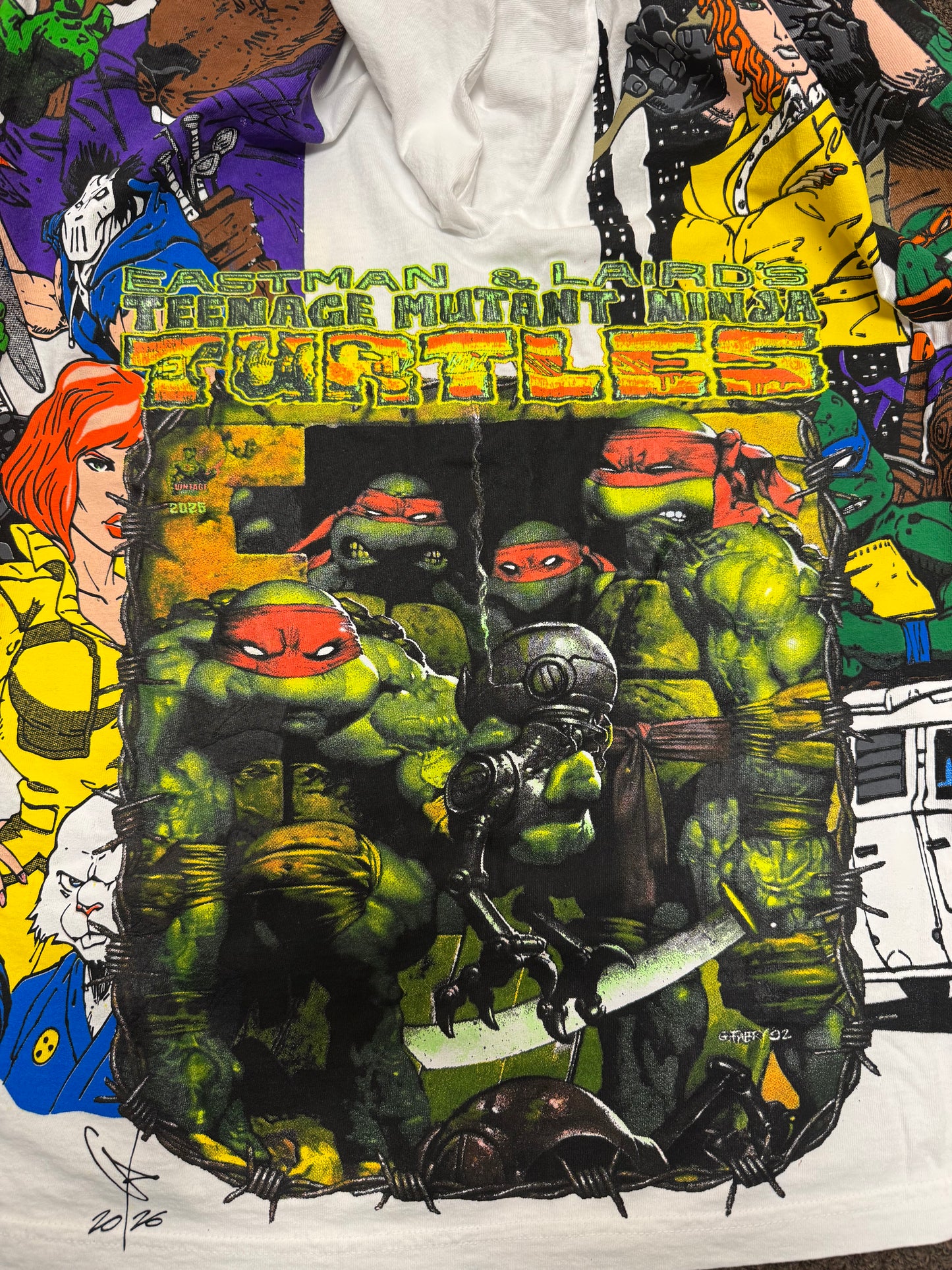 White - TMNT World Front - Trench Coat Back - TMNT sides