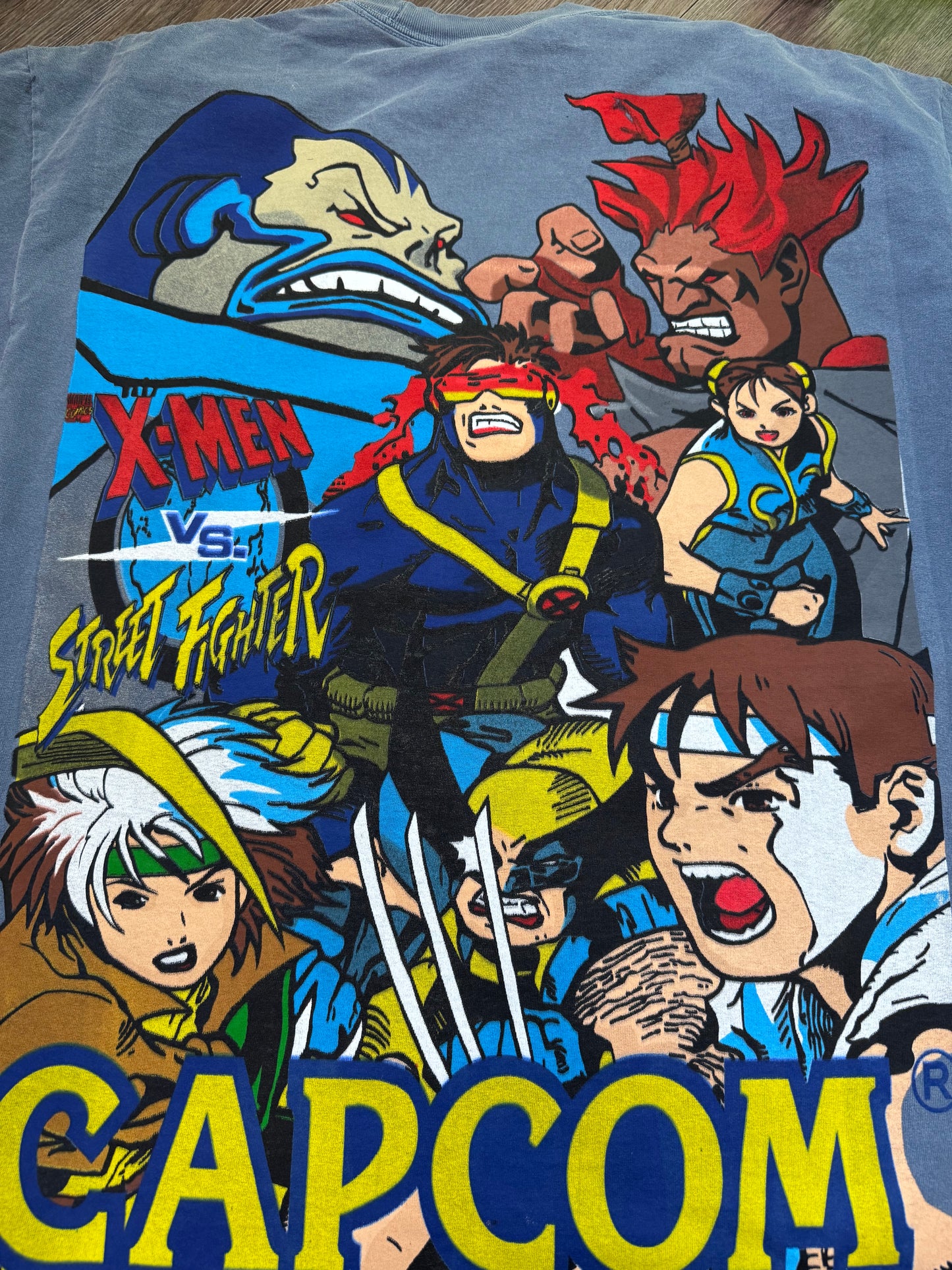 Faded blue  - Akuma Apocalypse front - Magento poster Back