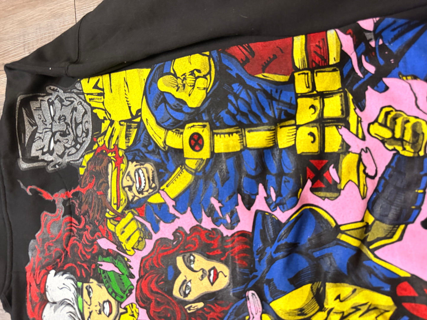 Black Hoodie - X-Men Team Front & Beast & Gambit back