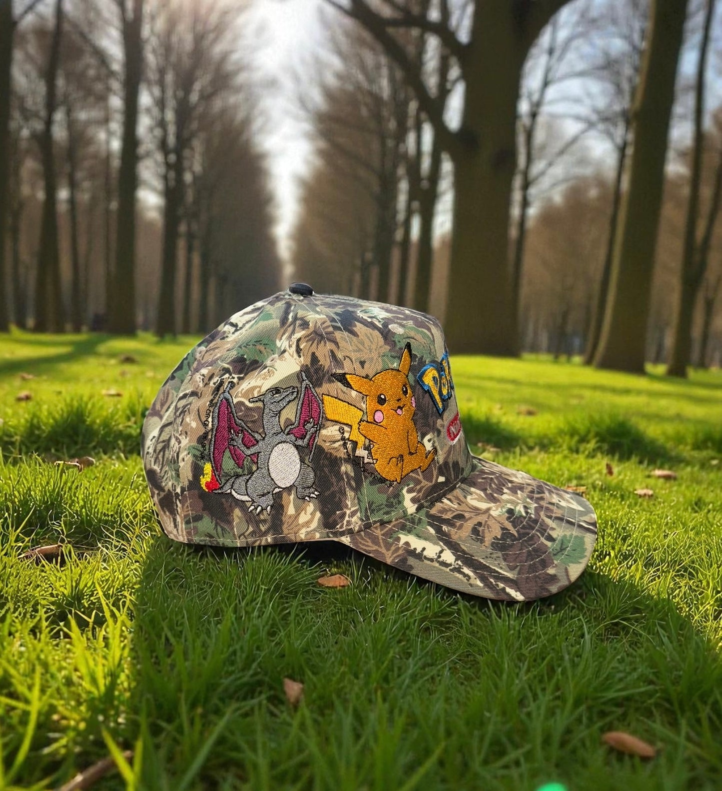 Forrest Camo print - shinny Poke Starter Hat