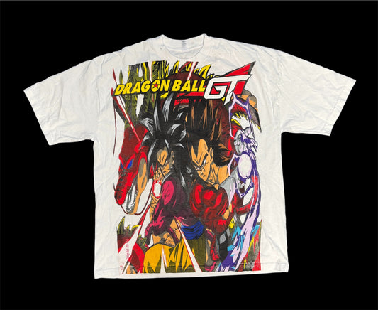 (Black Friday) (Imperfections) -White- XL-DBGT SSJ 4 Dragon front/Moon back