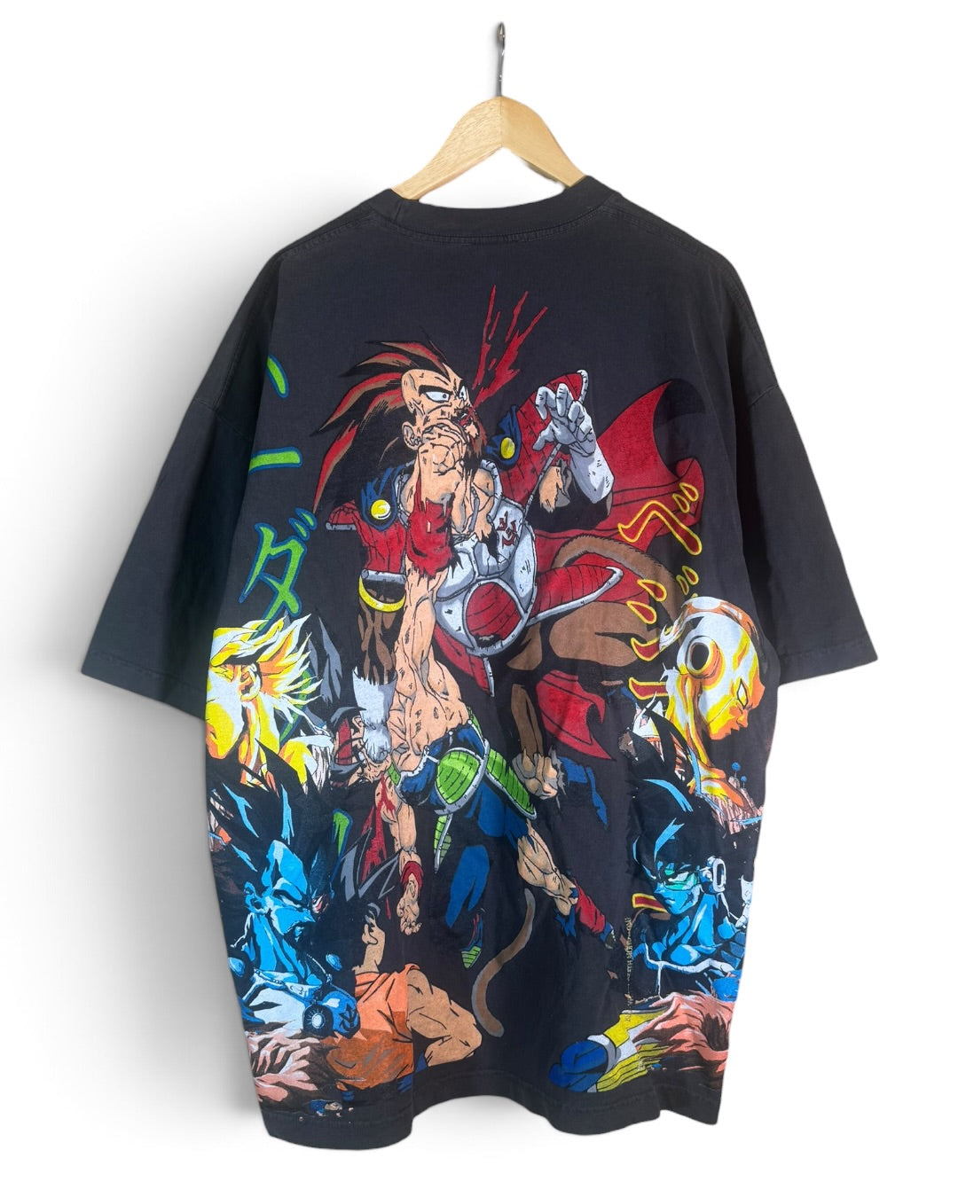Faded - Vegeta’s Death Monochrome Sides - Vegeta’s Death Front - Bardock vs King Vegeta Back - 360 Shirt