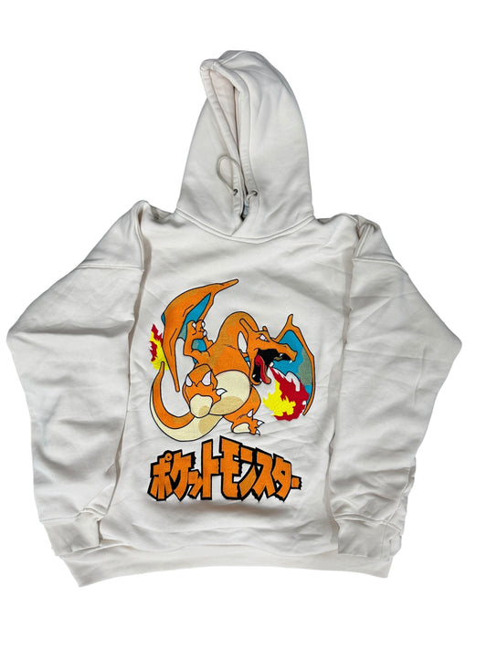 White -Extra Large-Cahrizard Hoodie