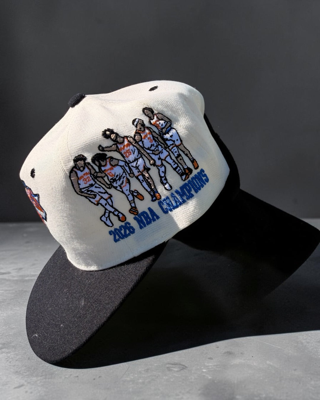 Vintage white and black flat brim - Knick team championship hat