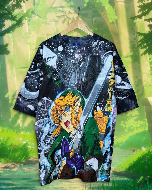 Galaxy Tie Dye - Links Front Master Sword Back - Shirt