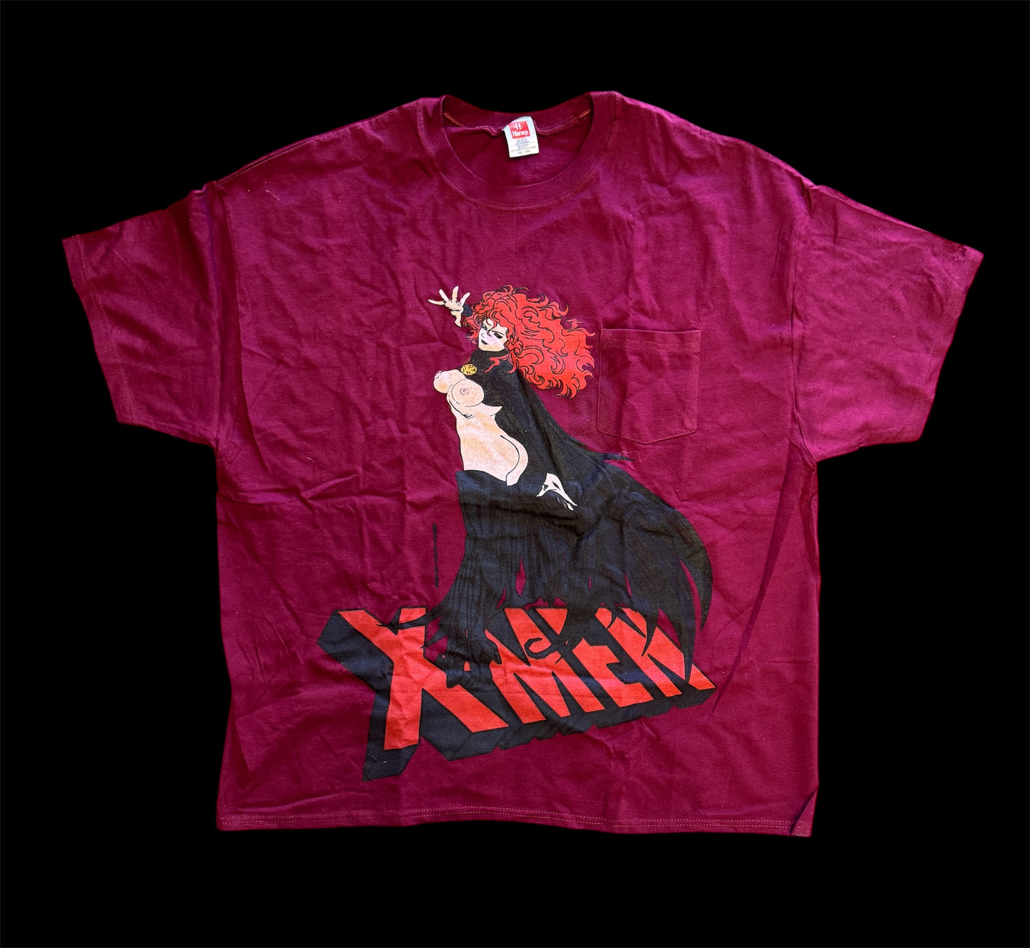 (Black Friday)-Burgundy- goblin queen-pocket tee