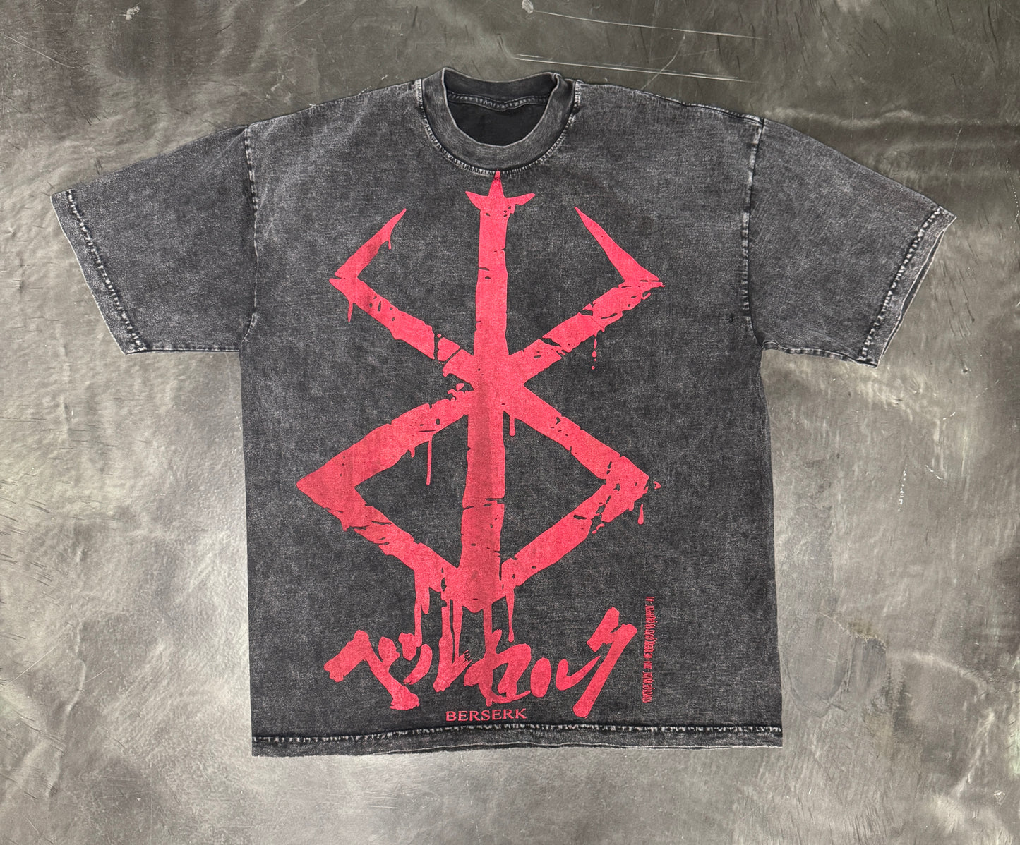(Black Friday)-L-Acid Wash- Berserk Logo