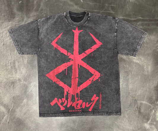 (Black Friday)-L-Acid Wash- Berserk Logo
