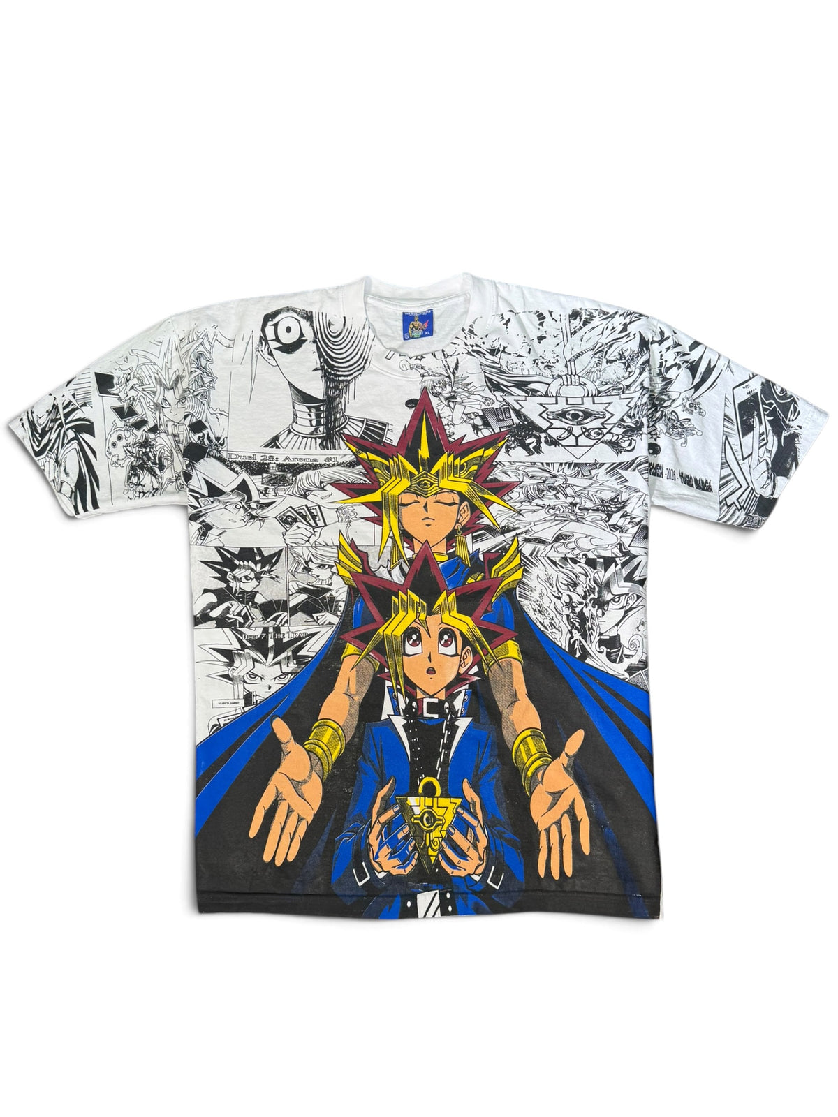 White - Yu-Gi-Oh Manga Mega Print - Shirt
