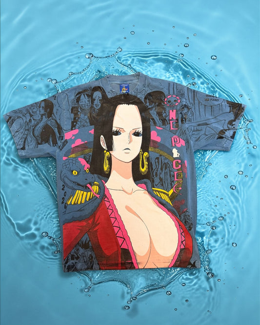 Fade Blue - Boa Hancock Manga Images Tee
