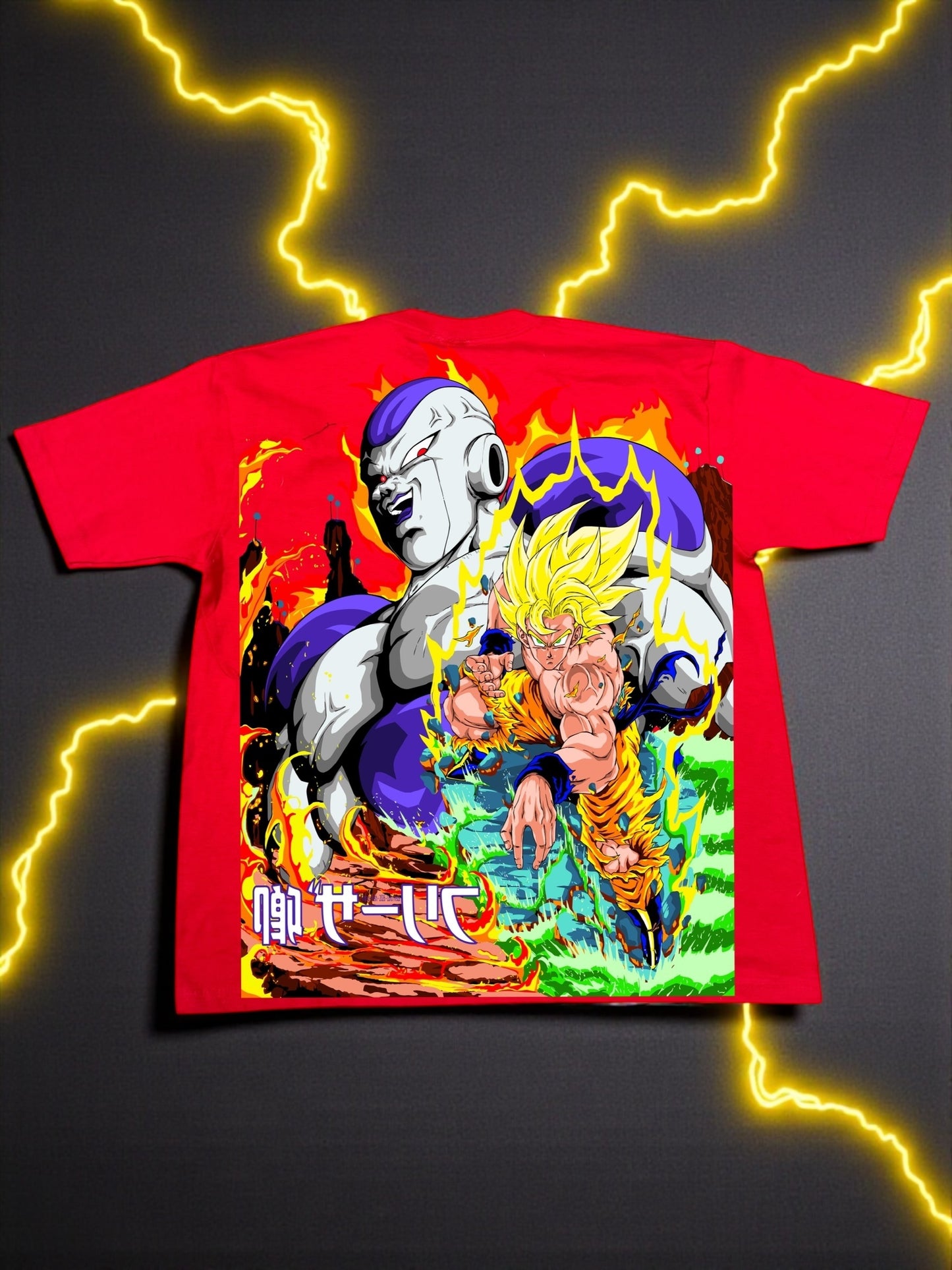 Red - Goku SSJ Front - Lord Freiza