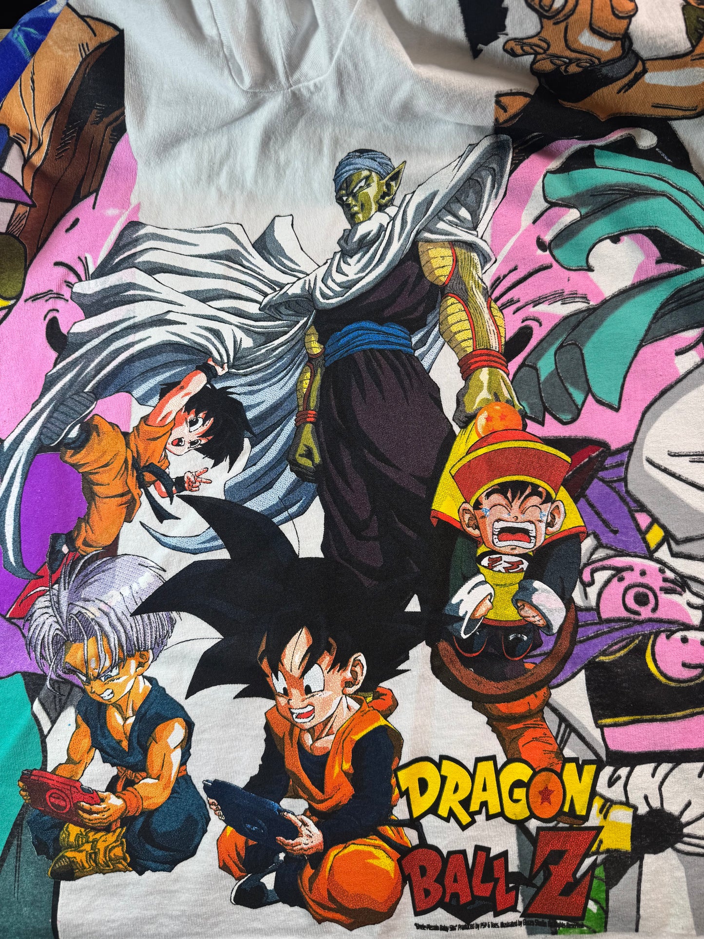 White - Gotenks Front - Gohan Back - Uncle Piccolo Babysits Sides - 360 Shirt