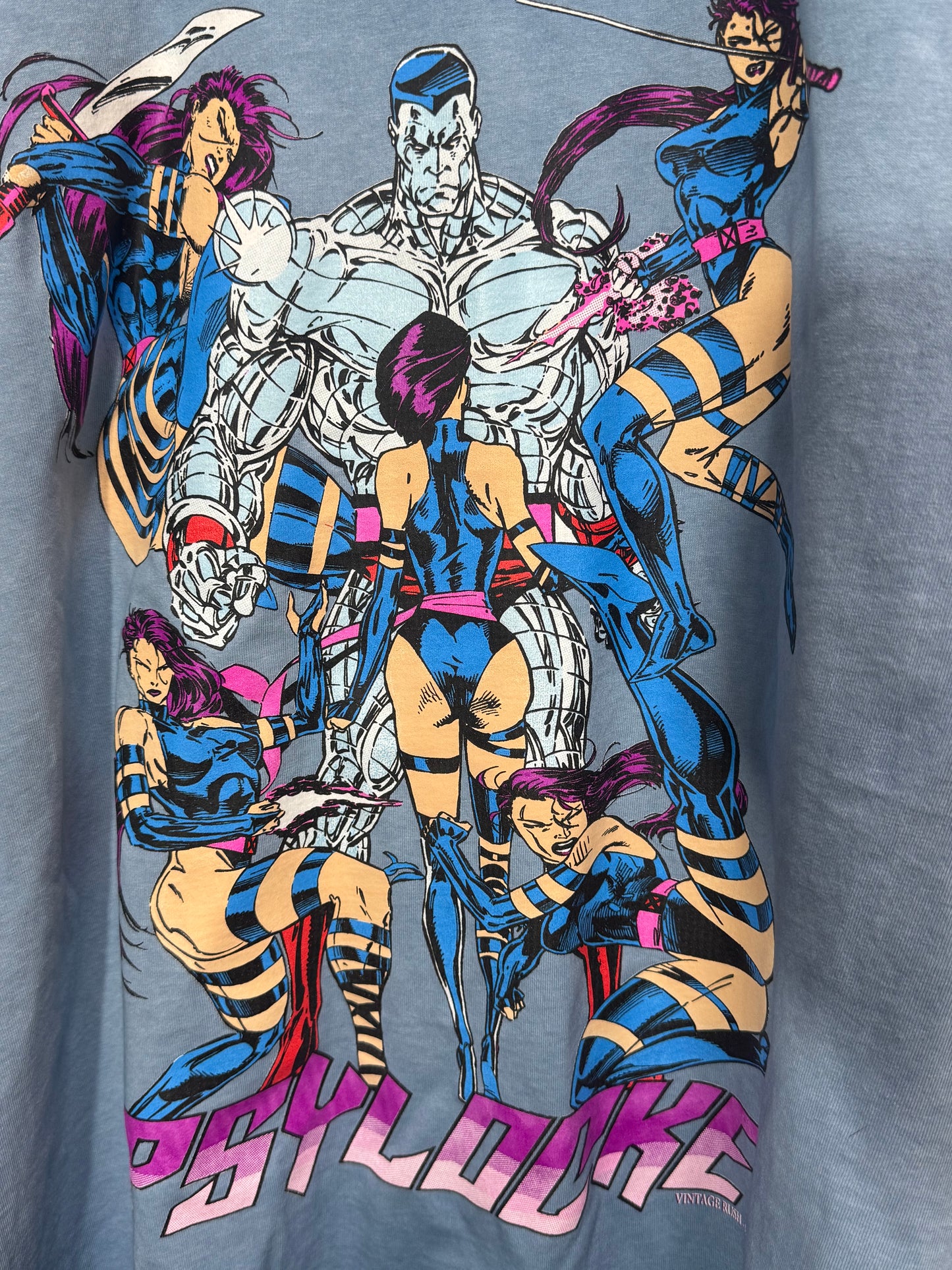 Blue Oil Wash - Psylocke Shirt