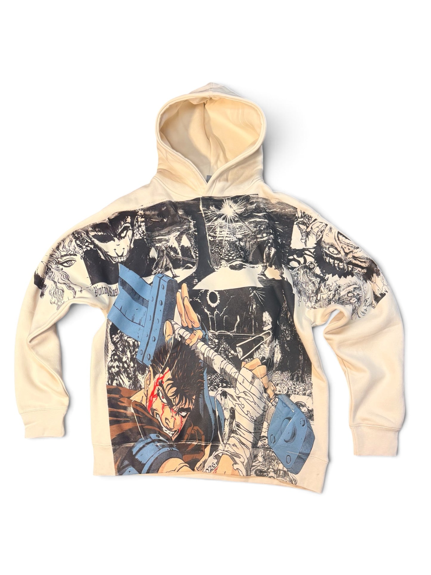 Cream hoodie - Beserk Guts manga hit