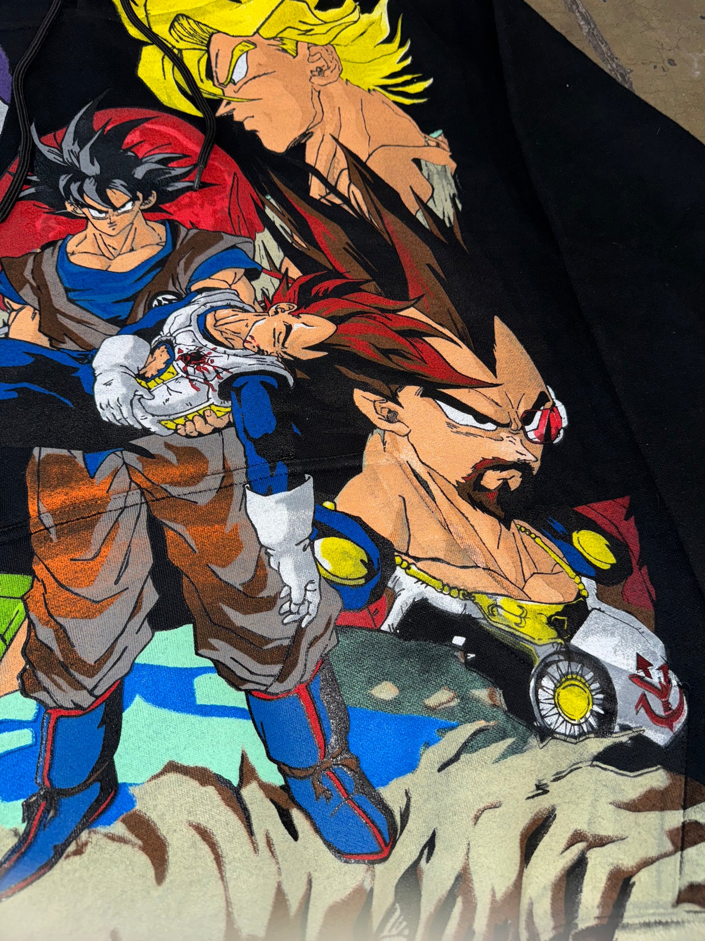 Black - Vegeta’s Fathers Brawl & Death Front Back