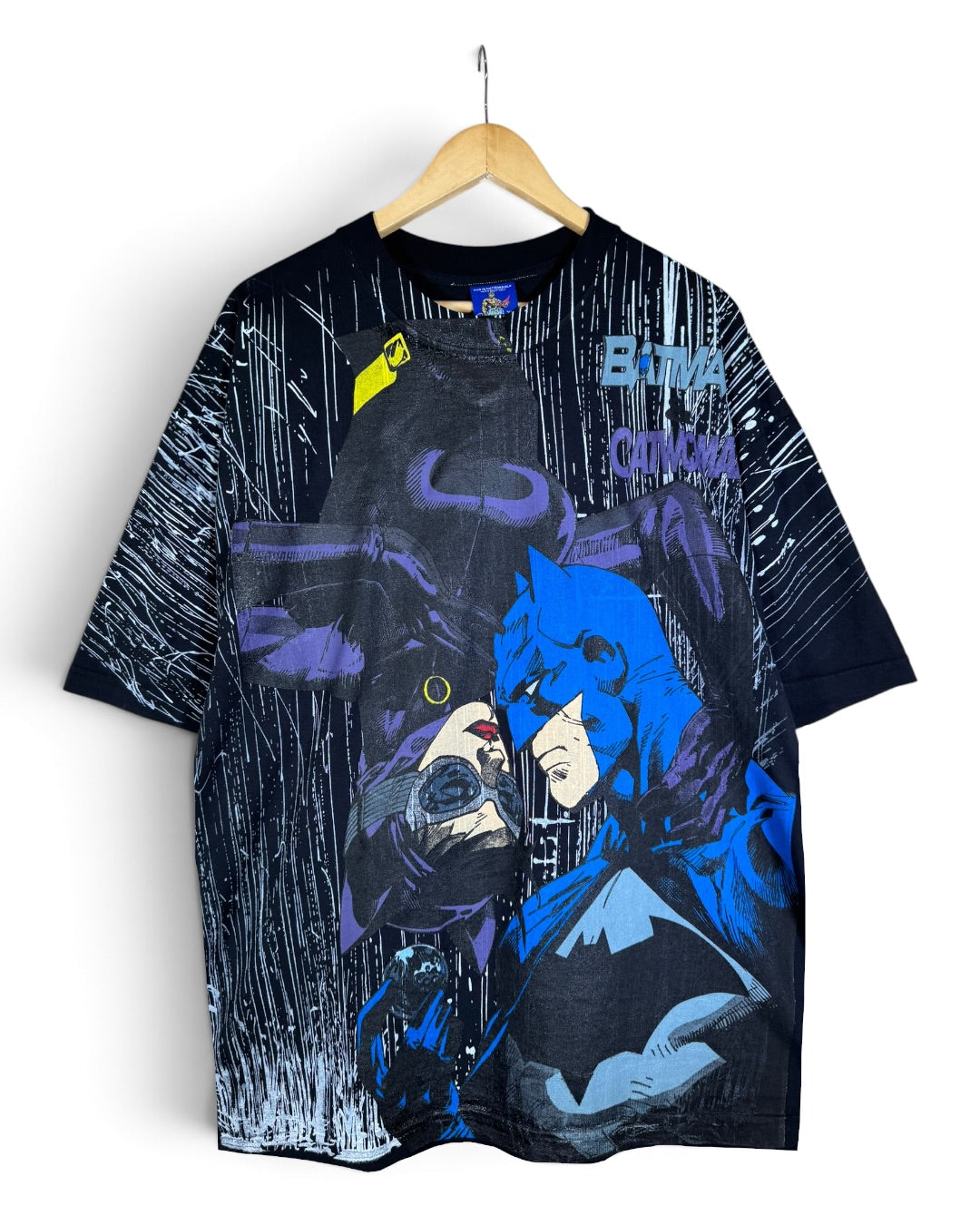 Black with White Rain Batman & Catwoman Variant Front and Back