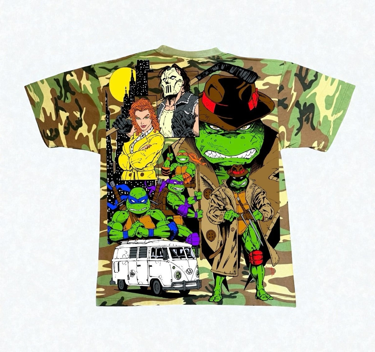 Army Camo  - TMNT World Tee & Trench coat Ralph Back hit