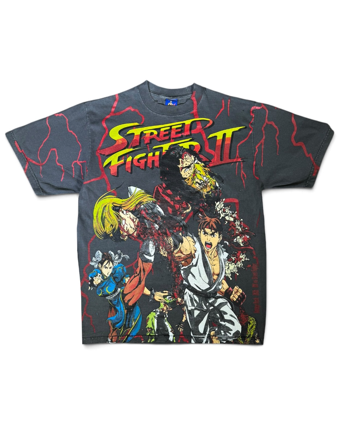 Faded with Red Lighting - Ryu and Chun Li Front - Shadowloo Back