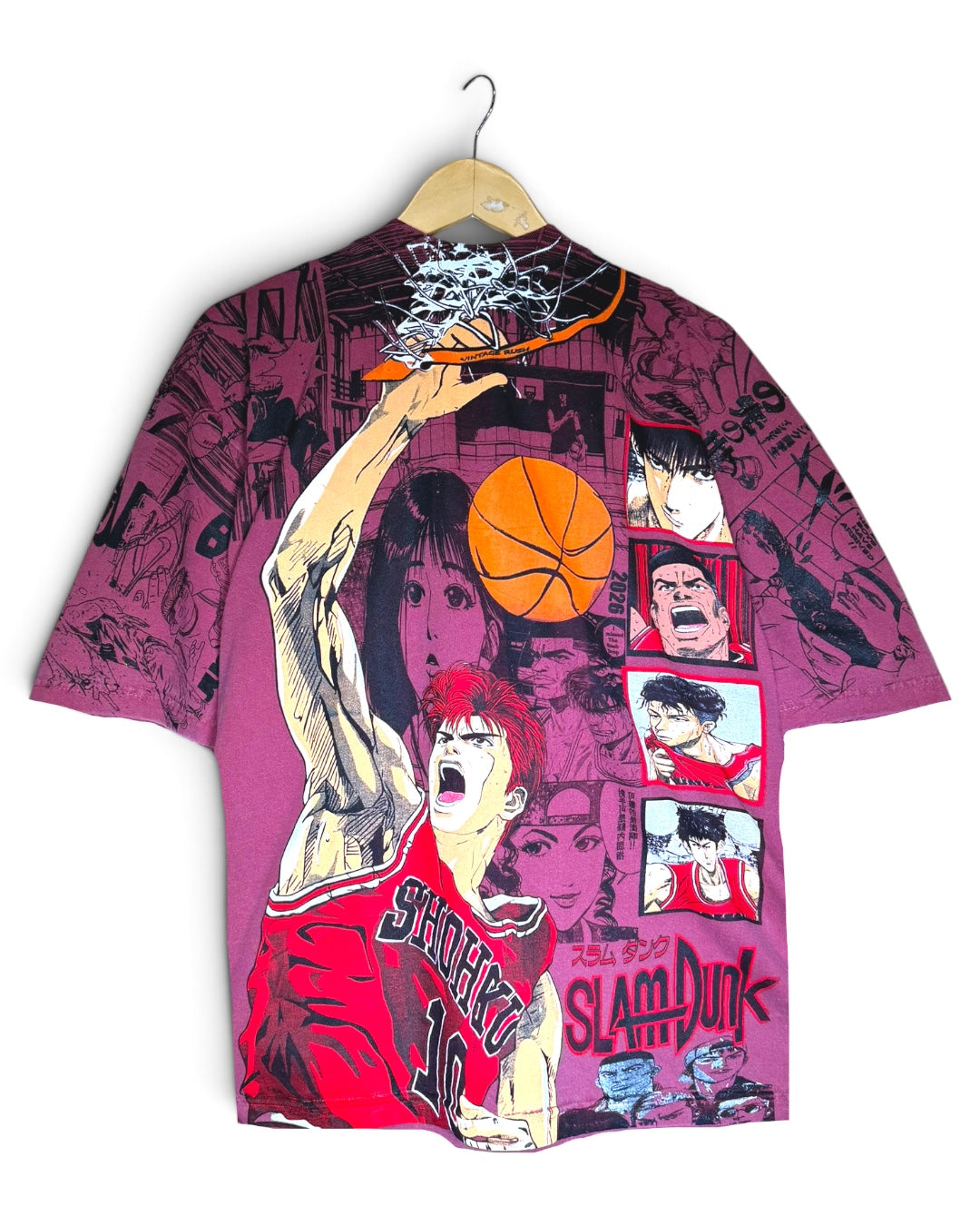 Faded Red - SlamDunk Manga Panels Mega Print - Shirt