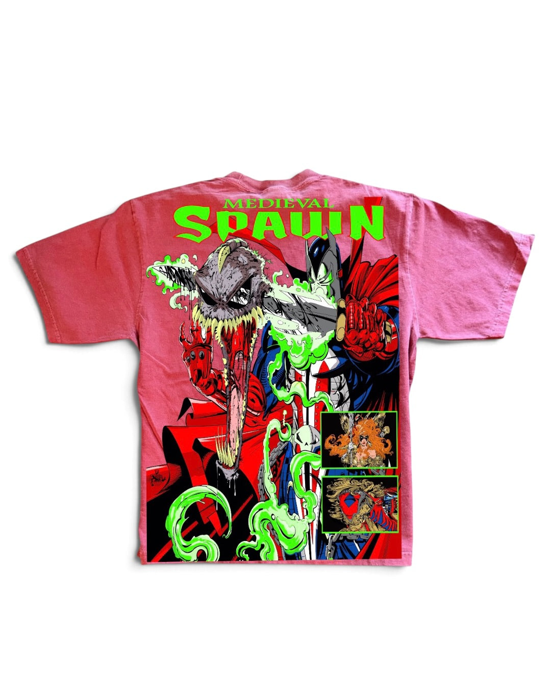 Faded Red - Spawn Pieces of Me Front - Medieval Spawn Back