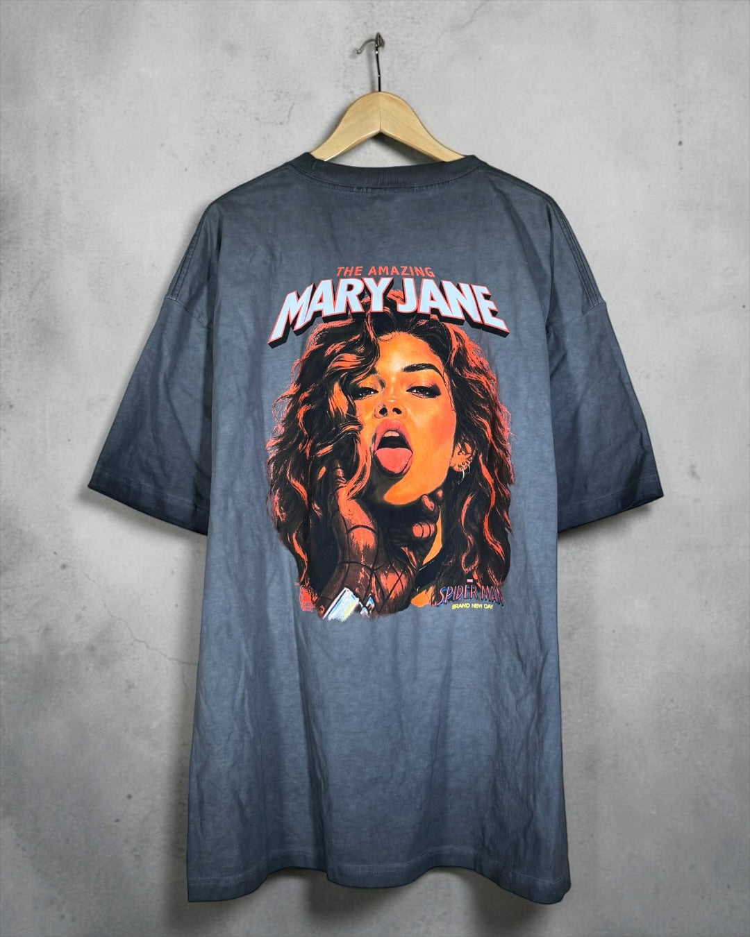 Black Oil Wash - Black Cat Front - Mary Jane Back - Shirt
