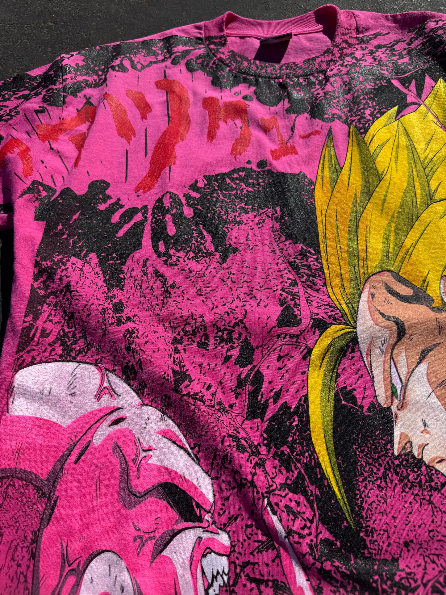 Pink - Buu Vs Goku Mega print