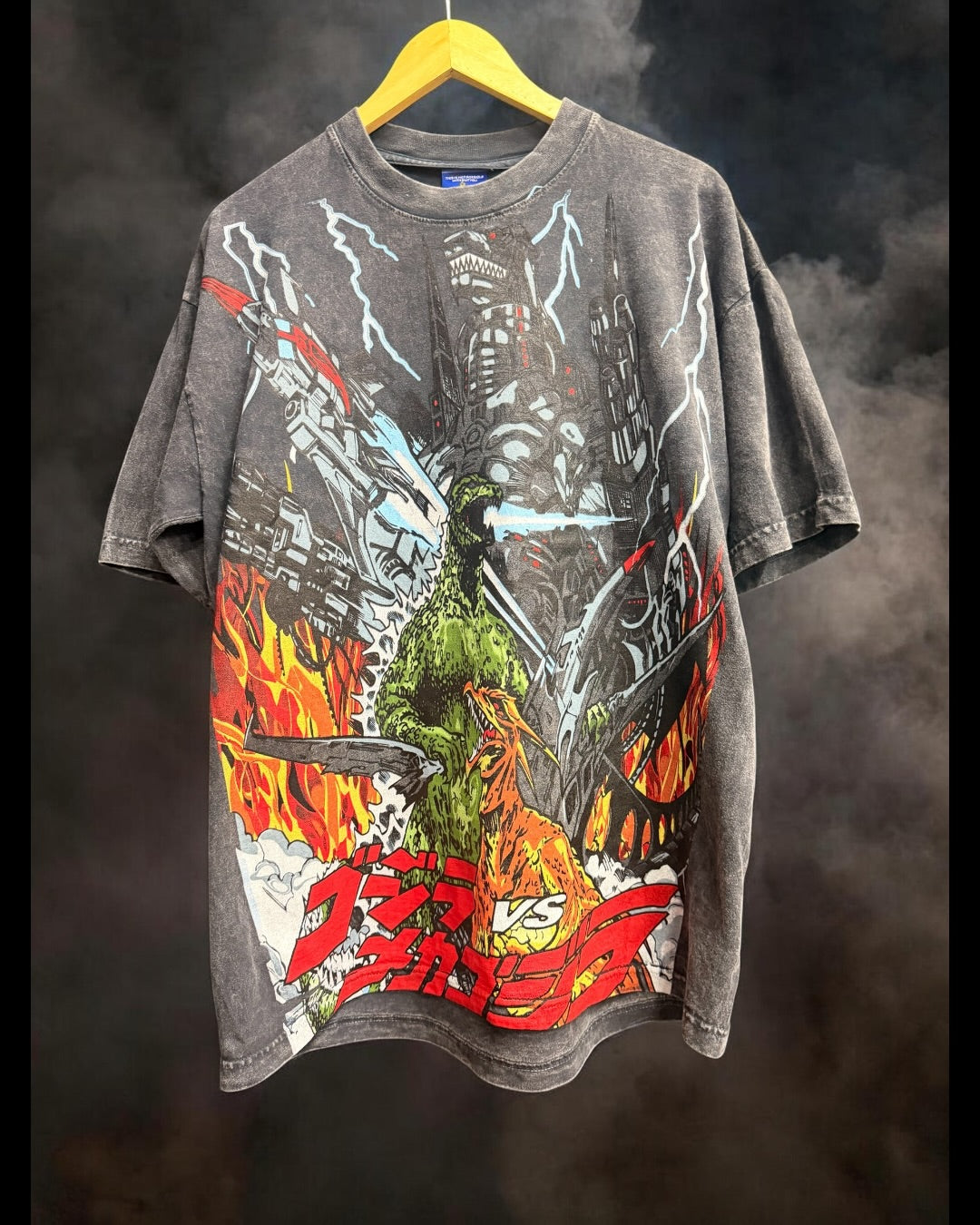 Black Acid wash  - Mechagodzilla Trio Front & Godzilla Final Wars Back