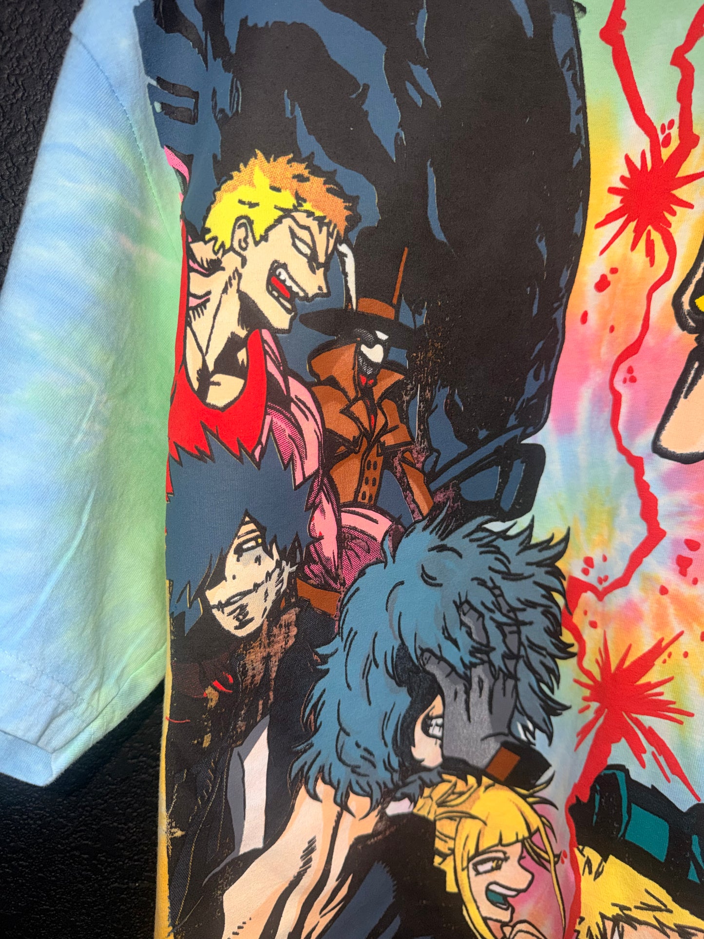 Shaka sherbet Tie dye  - My hero - Final conflict Front & All might vs one for all back