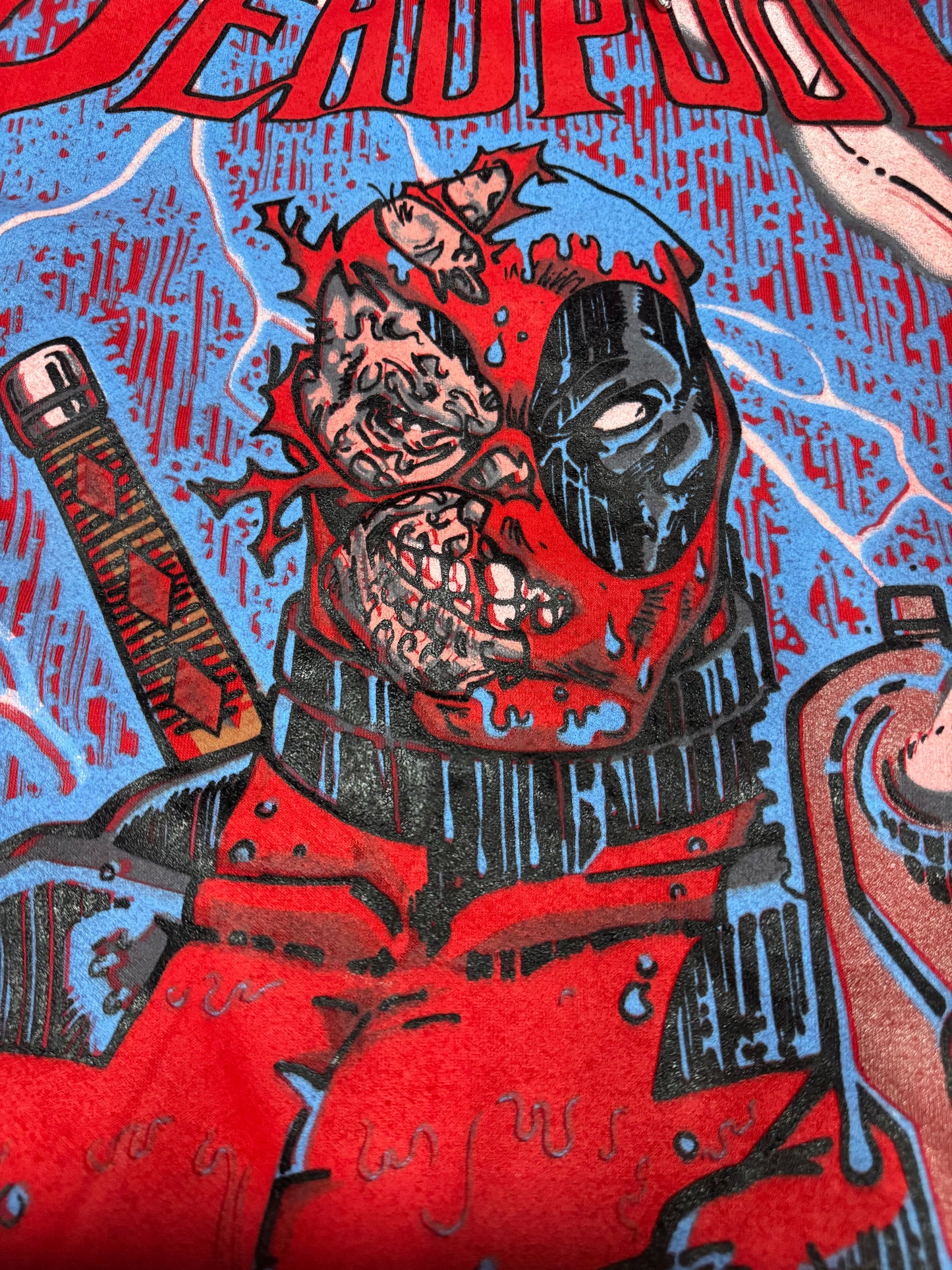 Red small errors  Premium - Deadpool 1/1 hoodie