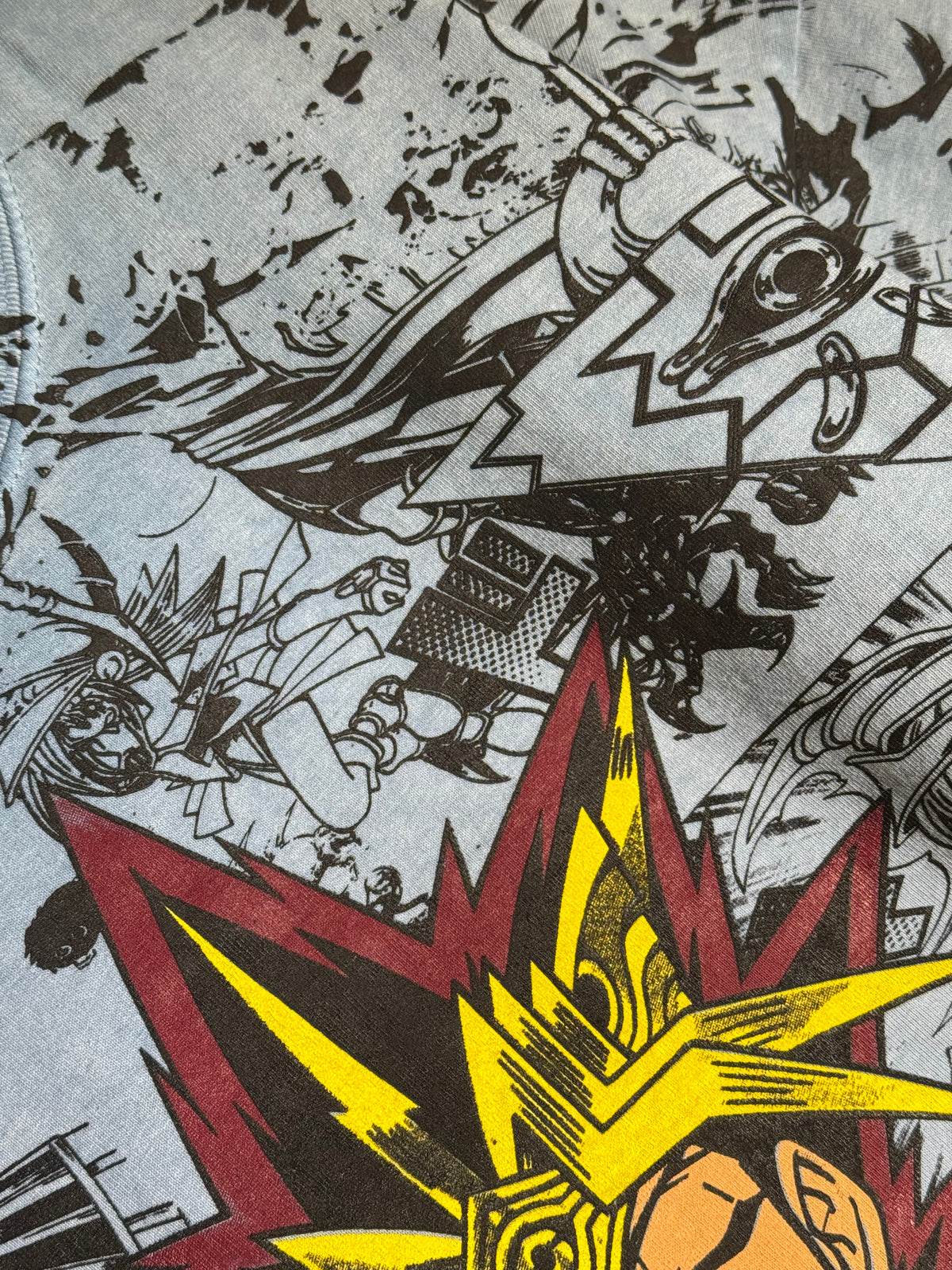 Blue Oil Wash - Yu-Gi-Oh Manga Mega Print - Shirt