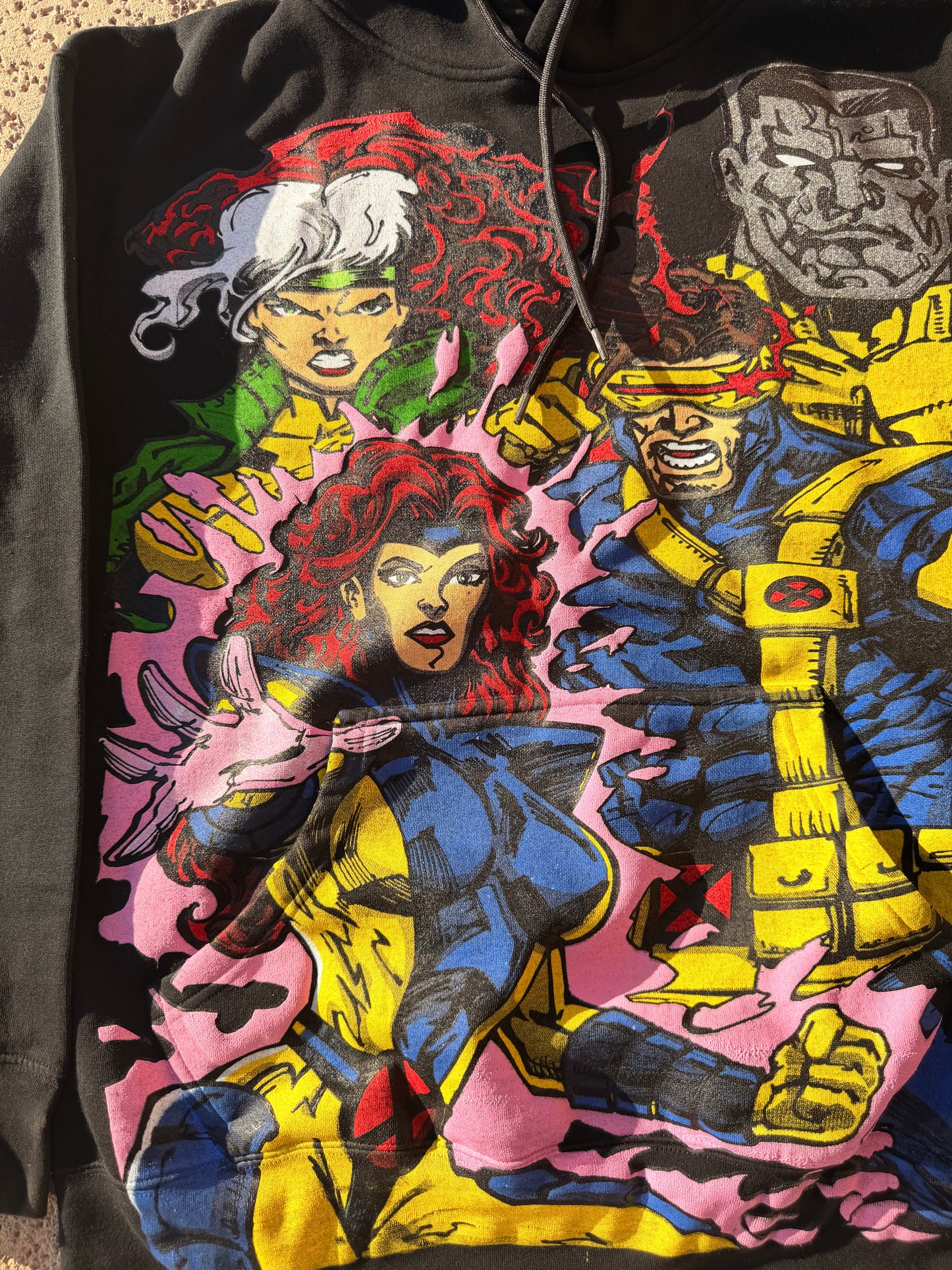 Black Hoodie - X-Men Team Front & Beast & Gambit back