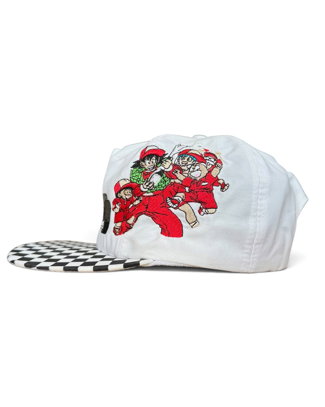 Vintage White with Checkers Brim - Dragon Ball X F1 - Hat
