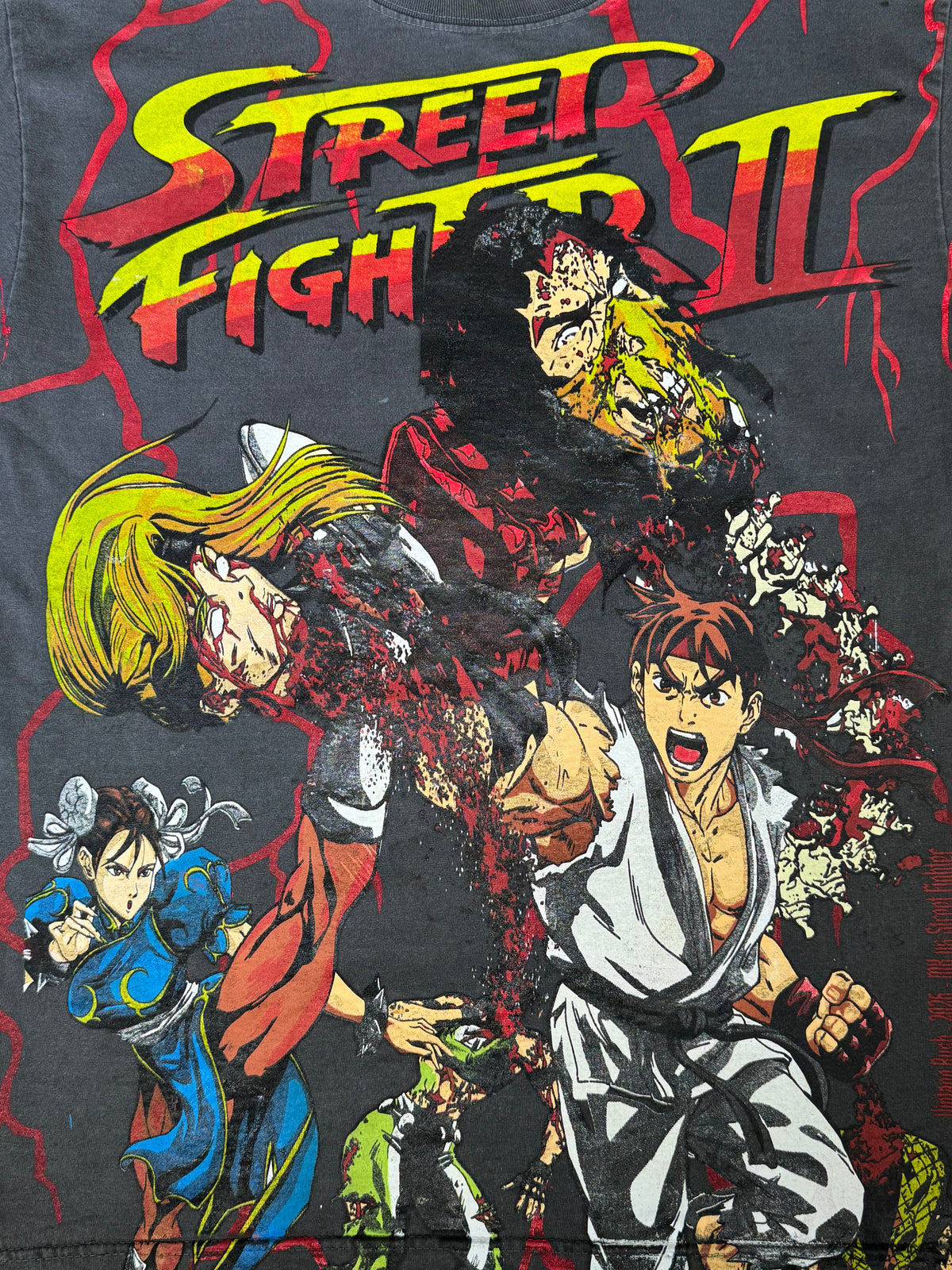 Faded with Red Lighting - Ryu and Chun Li Front - Shadowloo Back