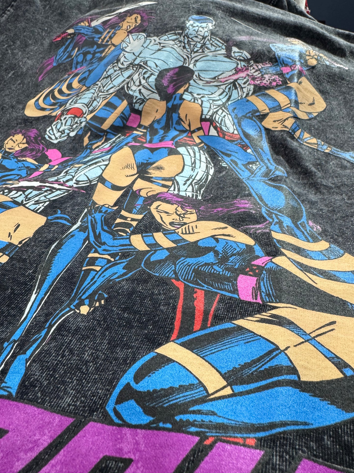 Gray Acid Wash - Psylocke Shirt