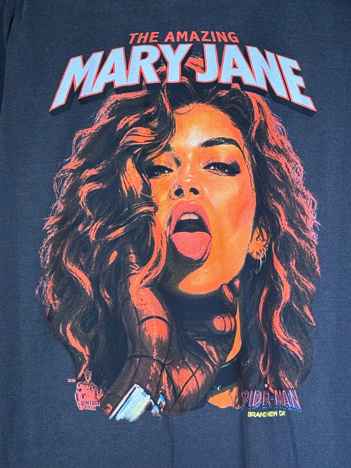 Faded - Black Cat Front - Mary Jane Back - Shirt