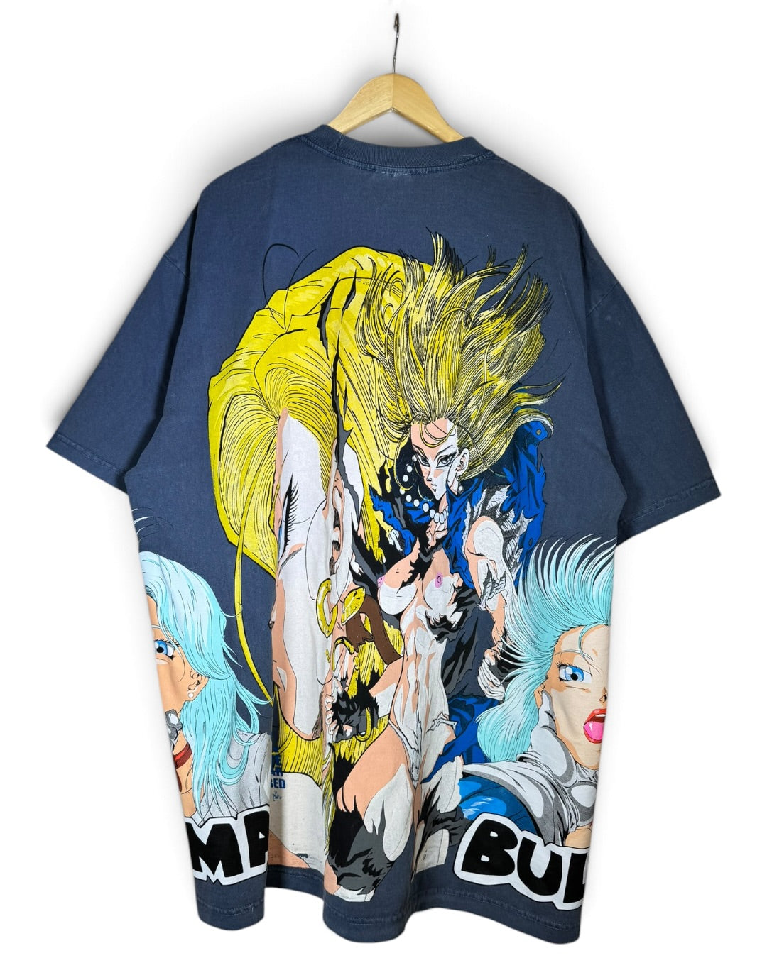 Faded Blue - Bulma 360 Shirt - Android 18 Back