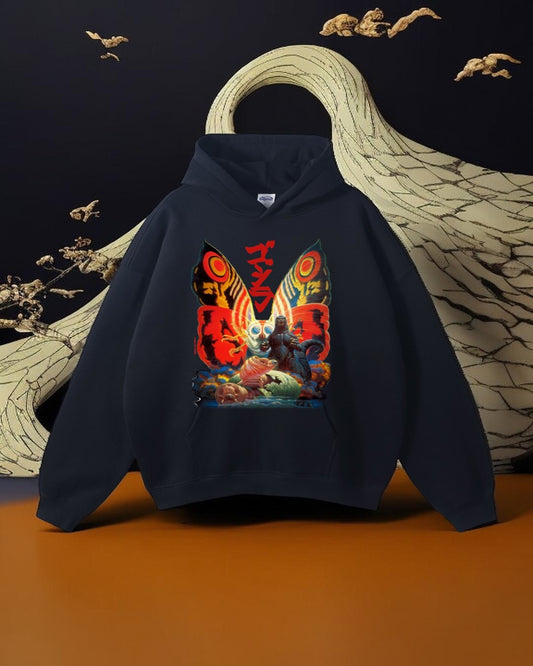 Black HOODIE - Godzilla vs Mothra