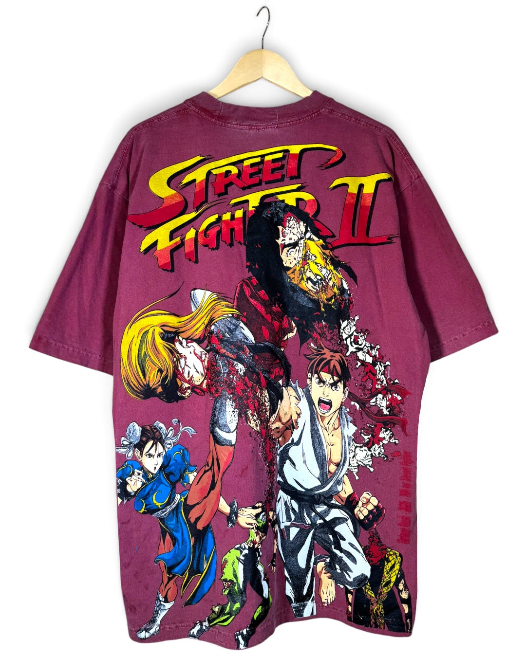Faded Red - Shadowloo Front - Ryu and Chun Li Back