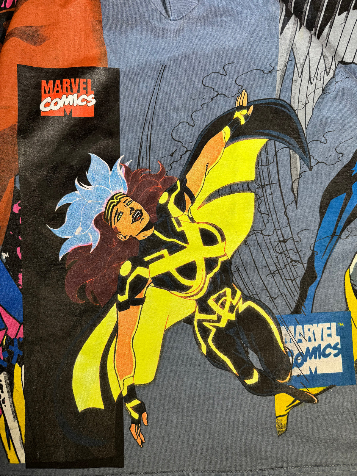 Faded Blue - X-Men - Celestial Rouge Sides - 360 Shirt