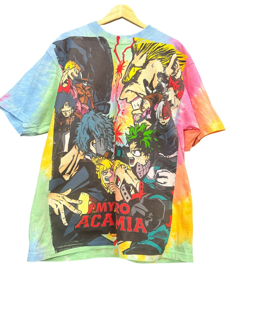 Shaka sherbet Tie dye  - My hero - Final conflict Front & All might vs one for all back