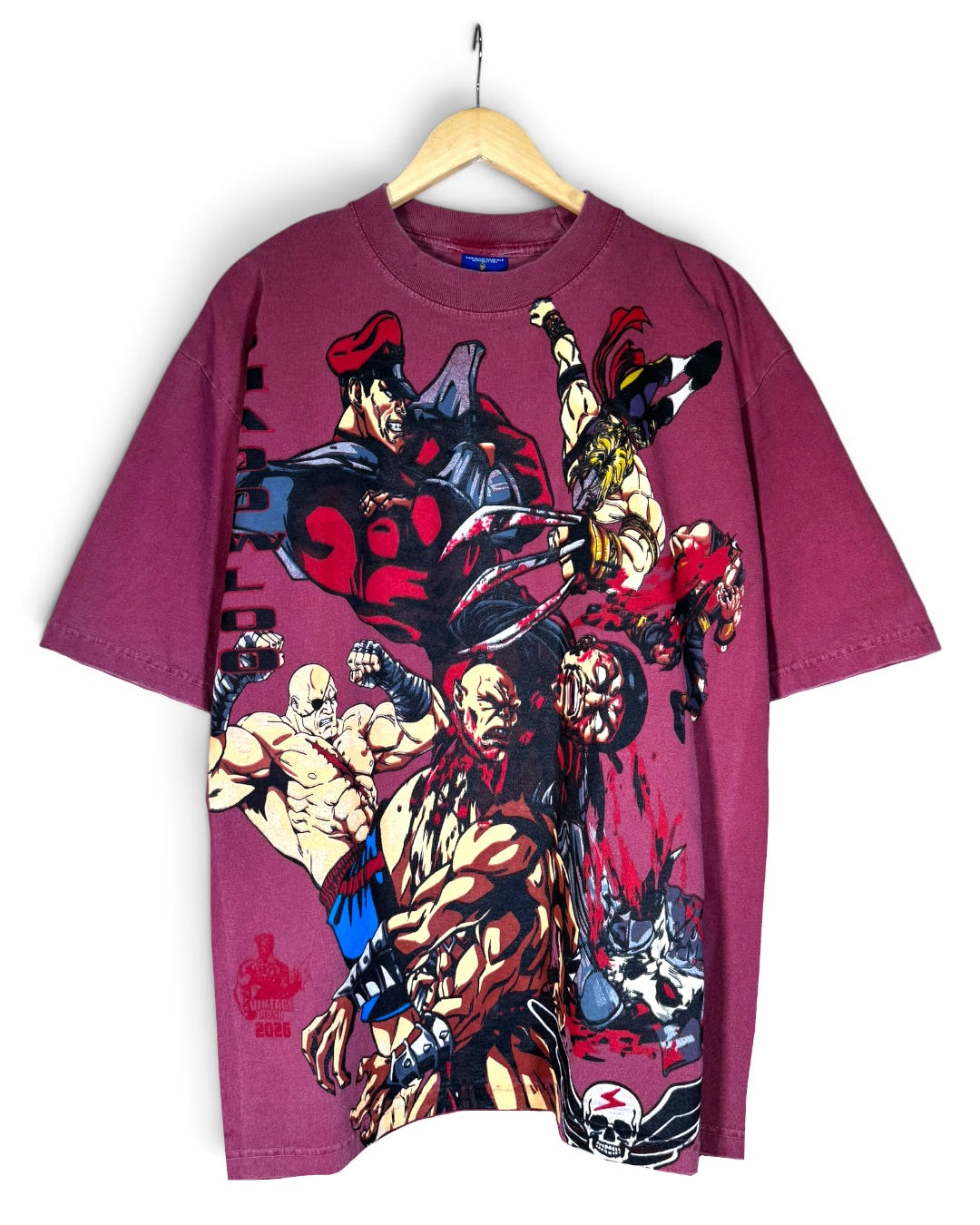 Faded Red - Shadowloo Front - Ryu and Chun Li Back