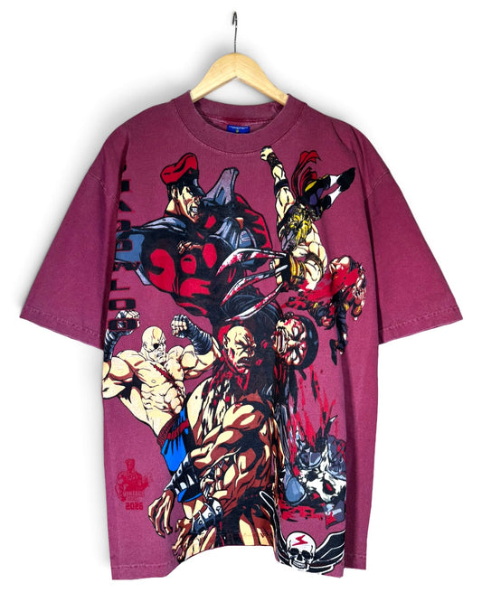 Faded Red - Shadowloo Front - Ryu and Chun Li Back