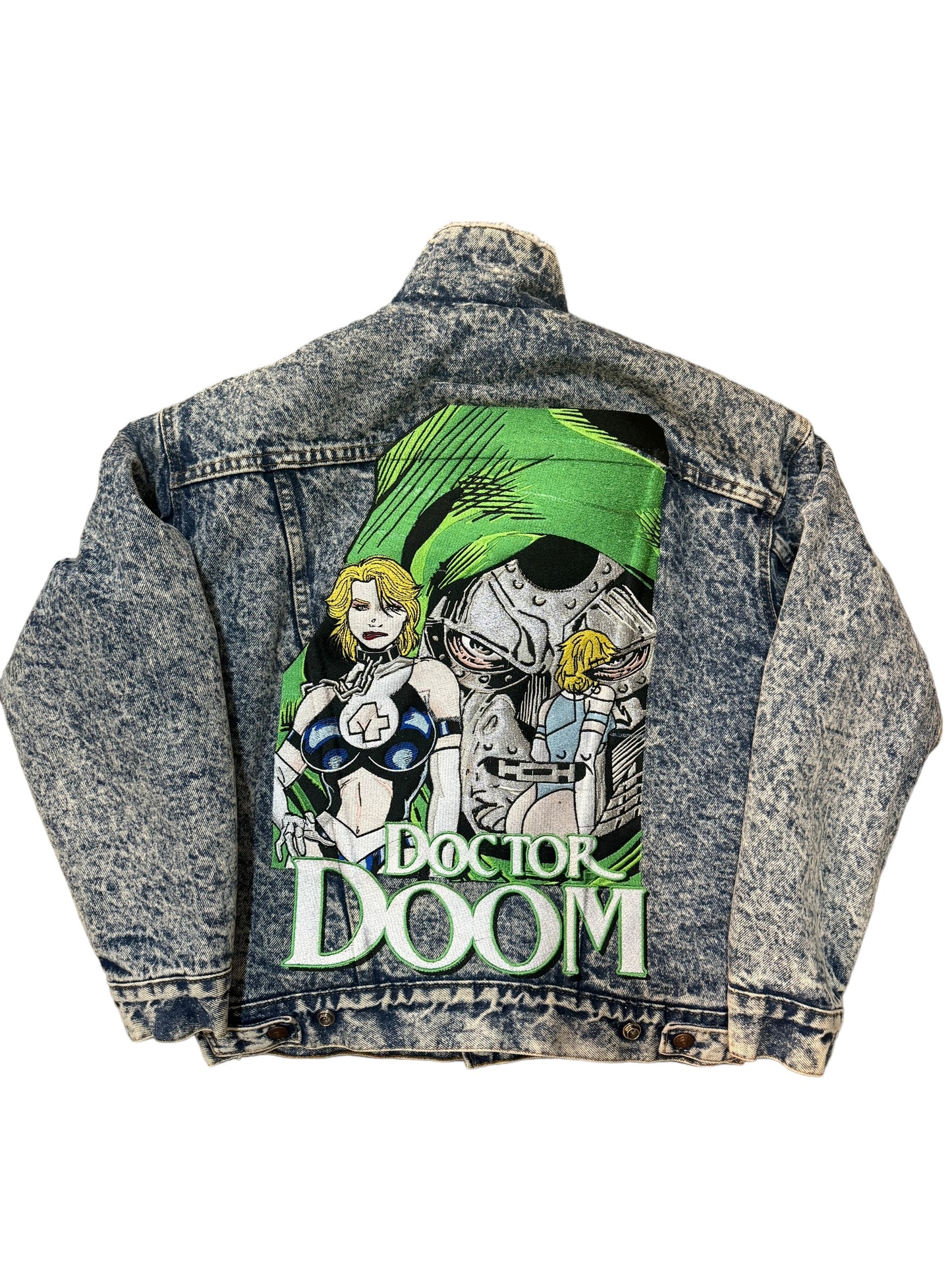 Levi’s Denim Jean coat vintage rare dr.doom marvel comics avengers X-men