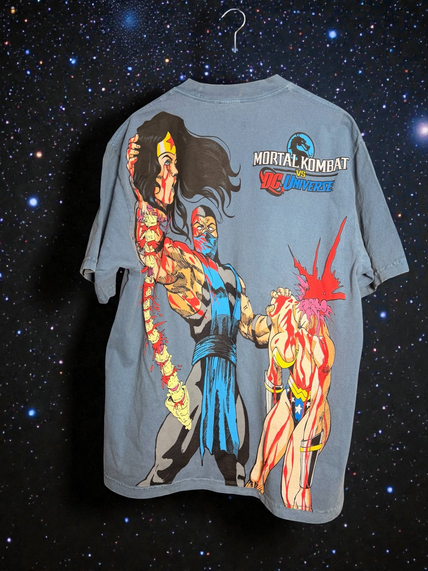 Faded blue - Superman Fatality Kills front  - Sub Zero Fatality