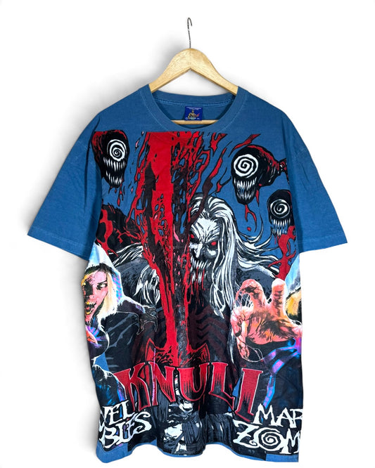 Faded Blue - Knull Front - Venom Back - Marvel Zombies Side - 360 Shirt
