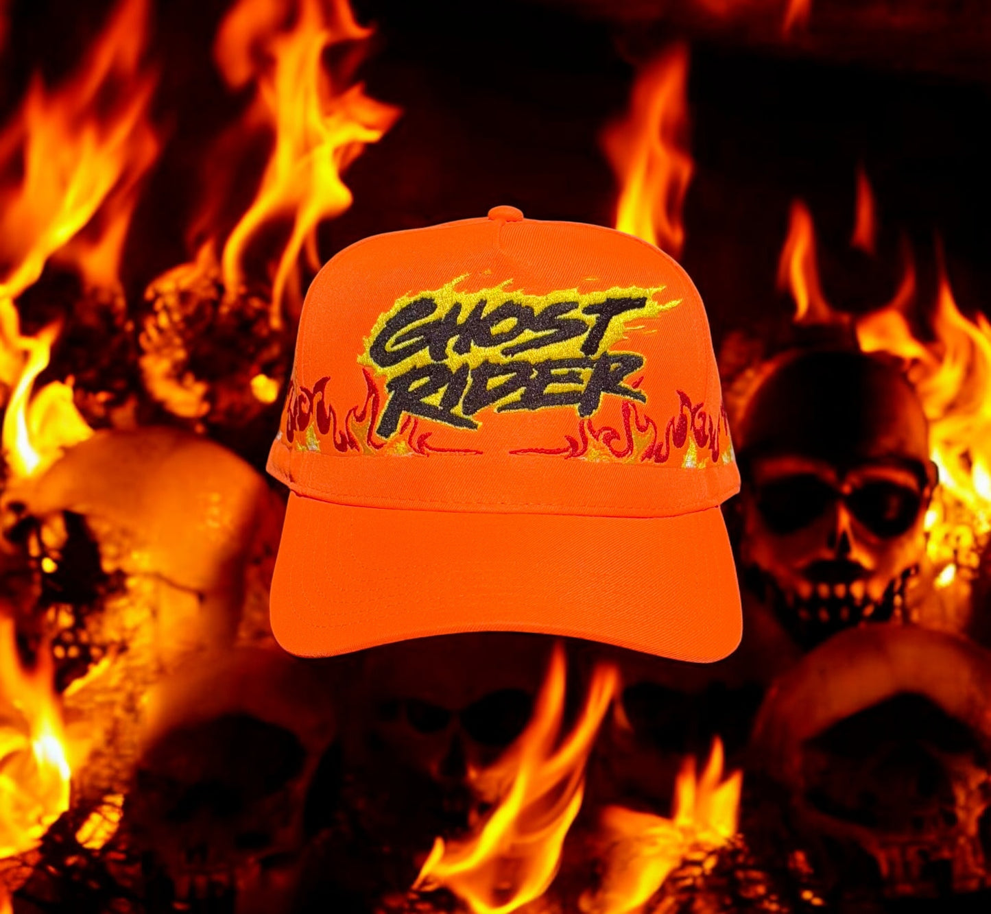 Hot Orange - Ghost Rider Hat