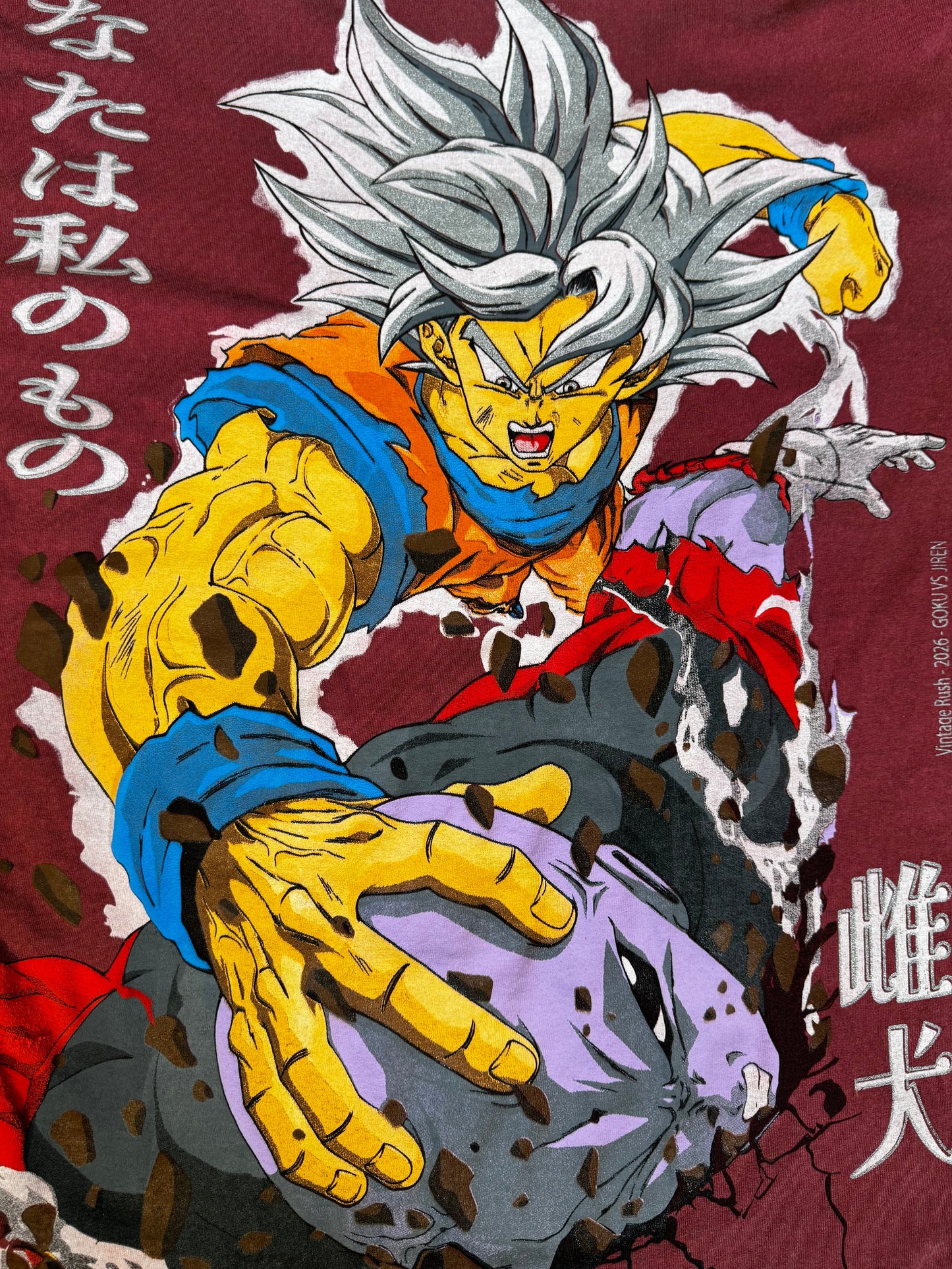 Faded Red - Group Hit Front - Goku vs Jiren Back