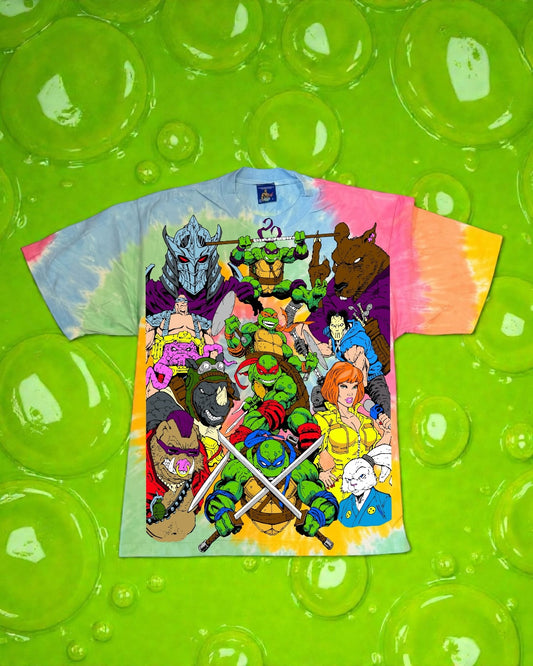 Sherbet tie dye  - TMNT World Tee & Trench coat Ralph Back hit