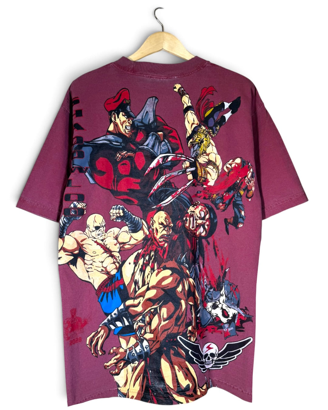 Faded Red - Ryu and Chun Li Front - Shadowloo Back